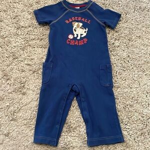 2007 Gymboree “Baseball Champ” Romper, Size 12-18 Months